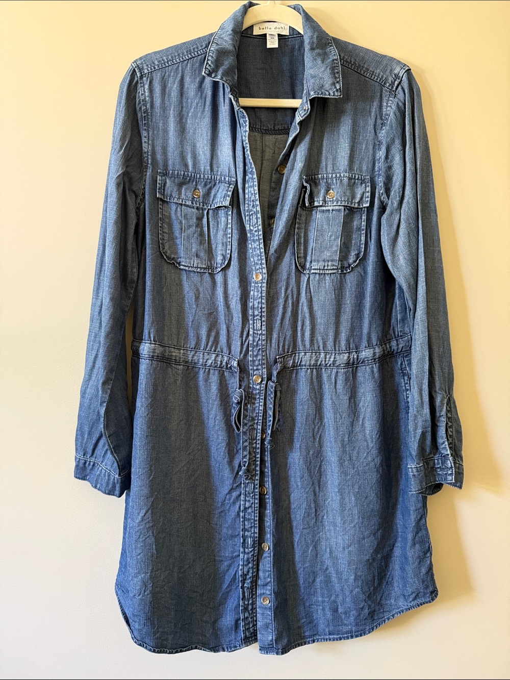 Bella Dahl Blue Jean Tencel Shirt Dress